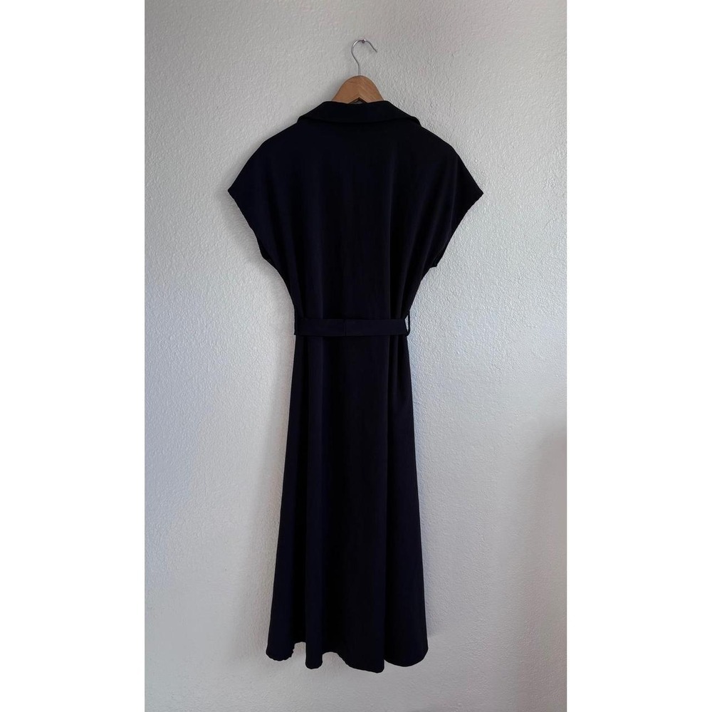 Gothic Snake Embroidered Button Front Belted Midi Shirt Dress L Black Whimsigoth - Picture 10 of 12